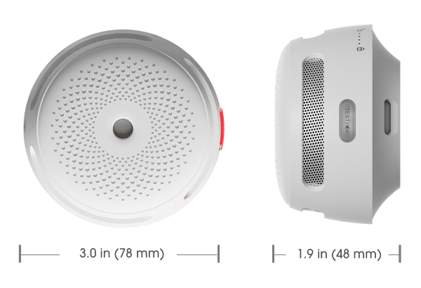 X-Sense XS01-WT Wi-Fi Smoke Detector - Measurements