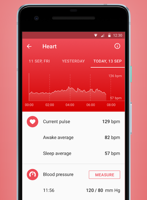HEALBE App - Pulse / Heart-Rate Tracking