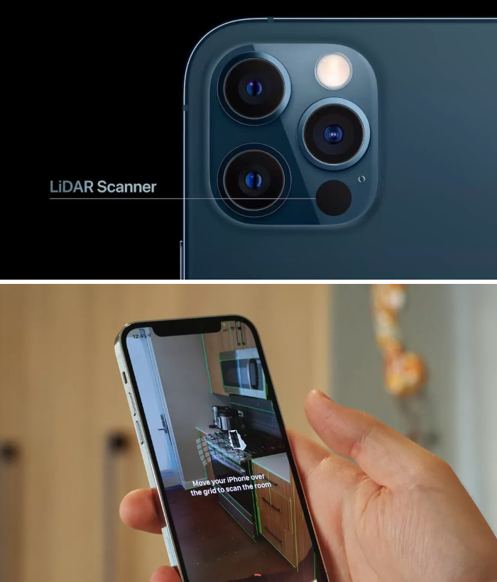 iPhone 12 Pro Max LIDAR Scanner