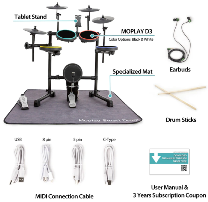 MOPLAY SMART DRUM D3