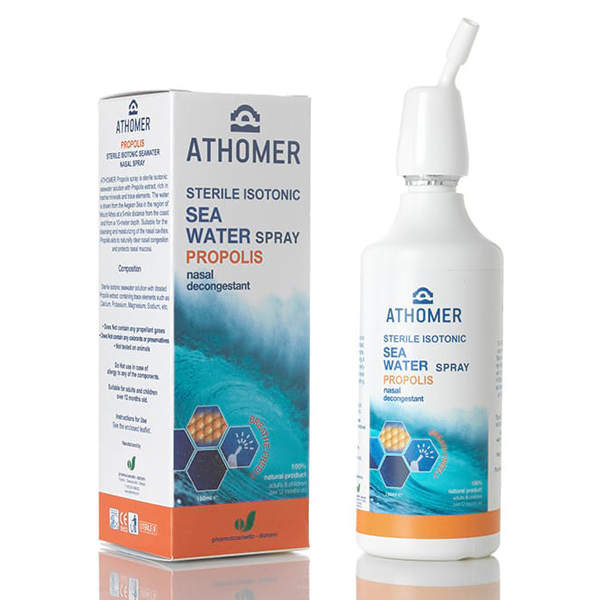Athomer Moisturizing and Care Sea Water Nasal Spray (with Propolis)