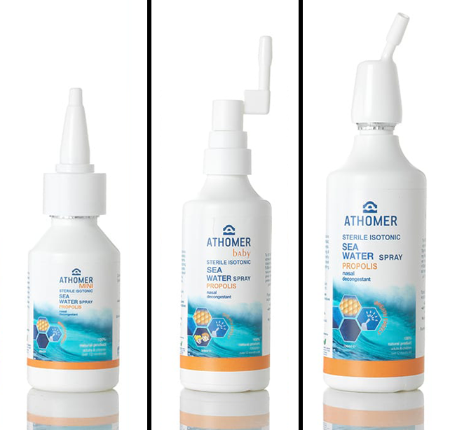Athomer Moisturizing and Care Sea Water Nasal Spray (with Propolis)