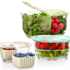 1. LUXEAR Fresh Produce Storage Containers 3-Piece Set (55)
