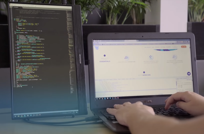 Portable Vertical Monitor