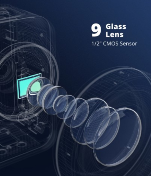 9-layer Array Camera Lens & Powerful 1/2" CMOS Image Sensor