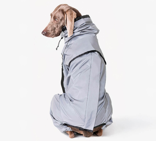 FunnyFuzzy Reflective All-weather Waterproof Dog Rain Coat