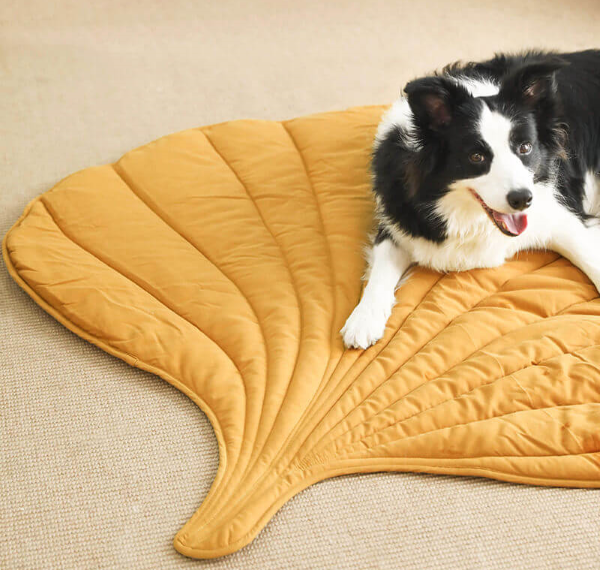 FunnyFuzzy Leaf Shape Dog Blanket
