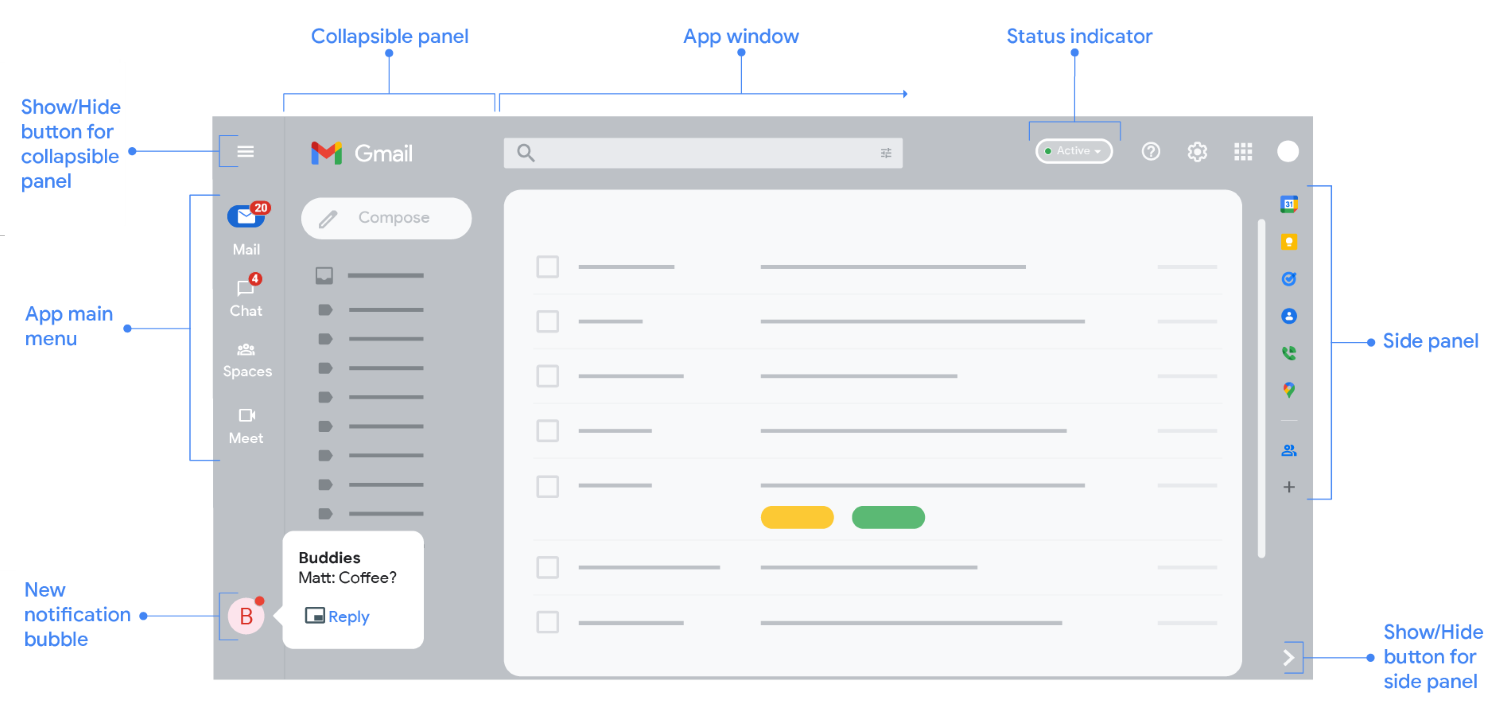 Gmail's interface