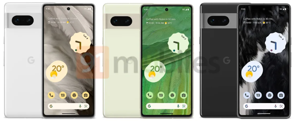 Google Pixel 7 leaks