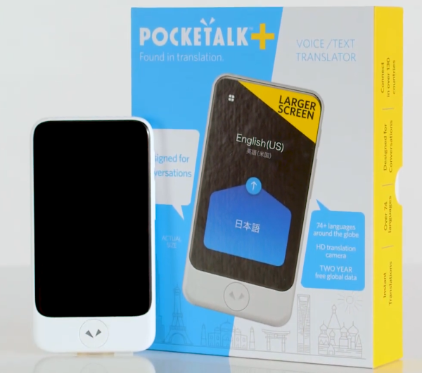 Pocketalk Plus Voice Translator.  pocket voice translator