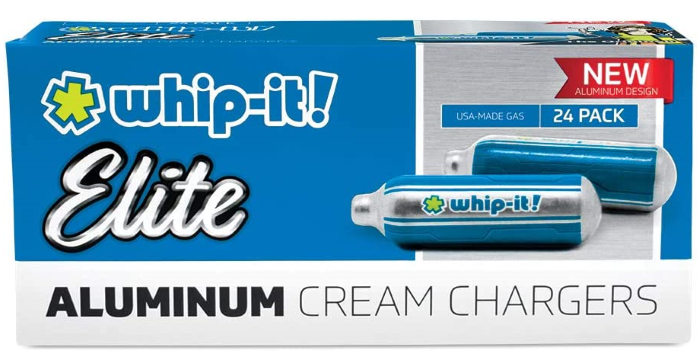 24 whip packs!  Elite N2O Aluminum Cream Chargers