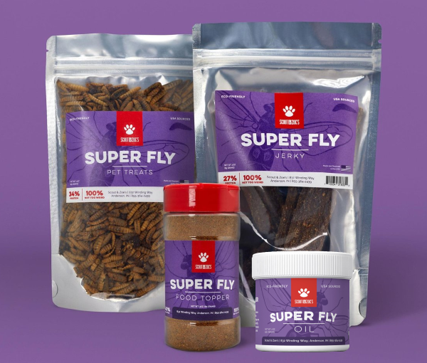Scout & Zoe’s Super Fly Products – Pet Foods made of Black Soldier Fly Larvae