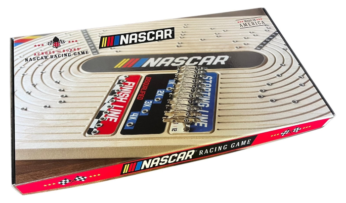 Cross board NASCAR car racing game