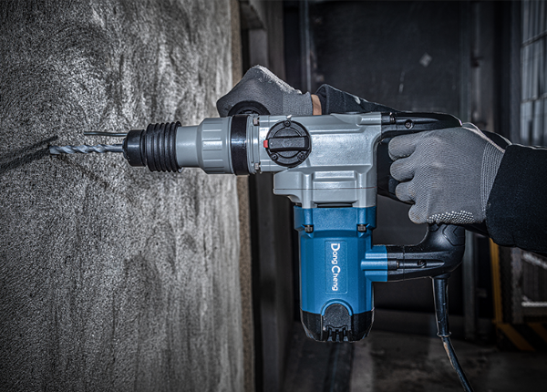 DongCheng 1-1/8Inch 9.2 Amp Heavy Duty Electric Rotary Hammer Drill