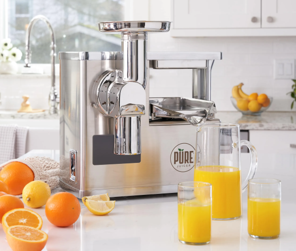 PURE Juicer True TwoStage Hydraulic ColdPress Juicer