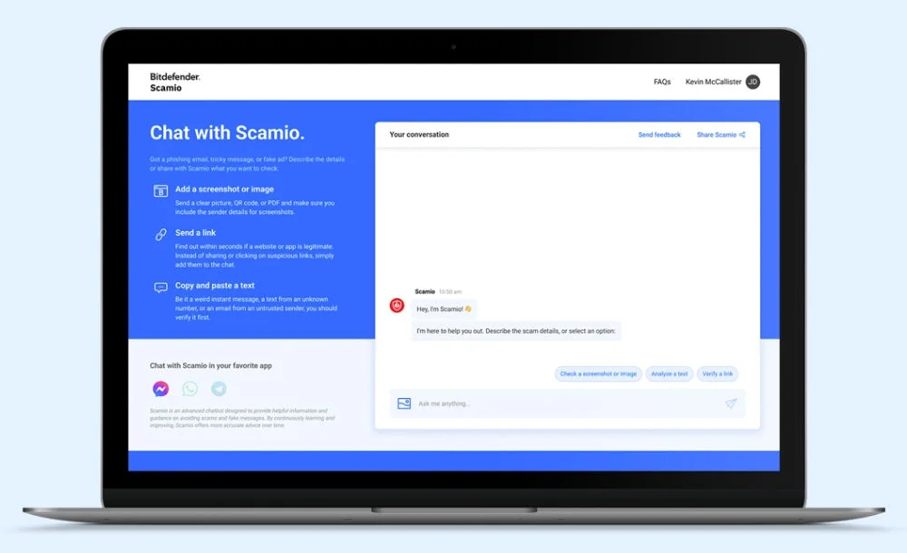 Bitdefender Scamio