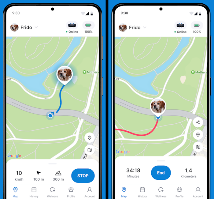 Tractive GPS App