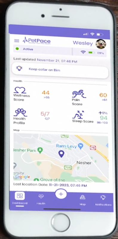 PetPace Smart Collar 2.0 – AI-Powered Health-Monitoring Smart Dog Collar PetPace App