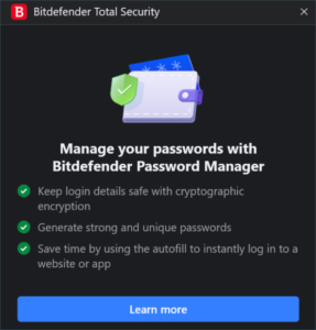 Bitdefender Password Manager