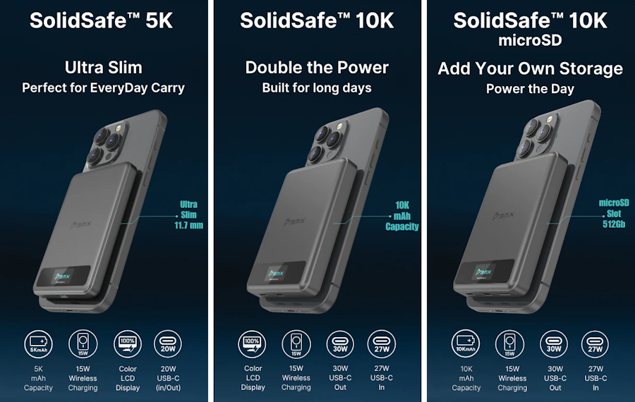 BMX SolidSafe – Solid-State Magnetic Power Banks for iPhones / Android BMX SolidSafe